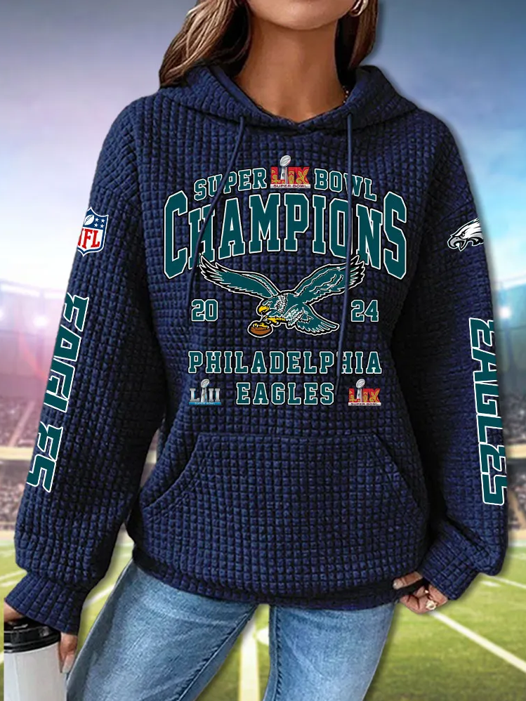 Philadelphia Eagles Super Bowl LIXE Commemorative Hoodie