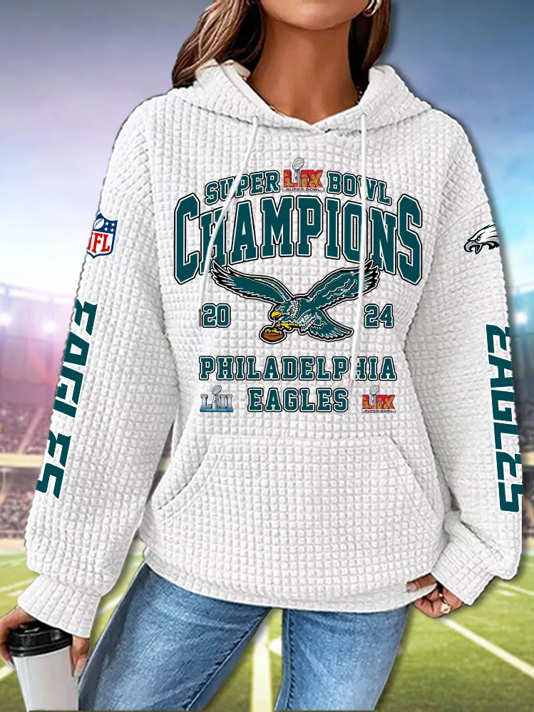 Philadelphia Eagles Super Bowl LIXE Commemorative Hoodie