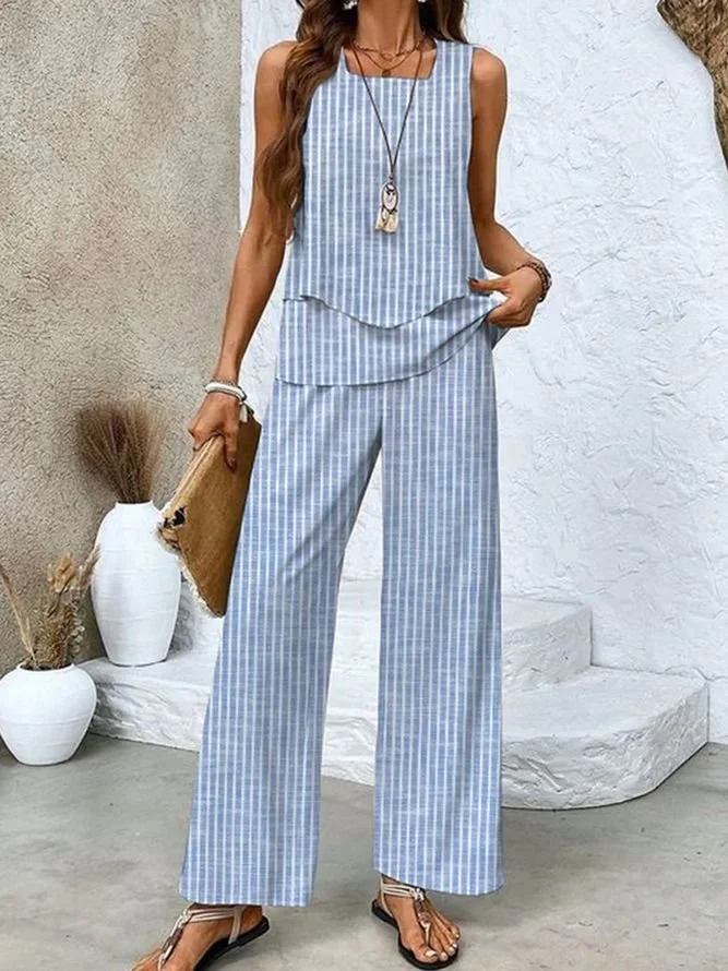 Casual Regular Fit Two-Piece Set With No