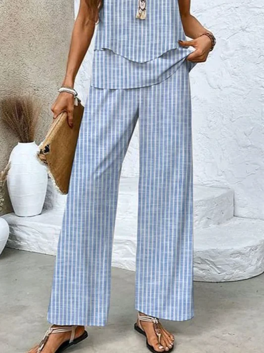 Casual Regular Fit Two-Piece Set With No