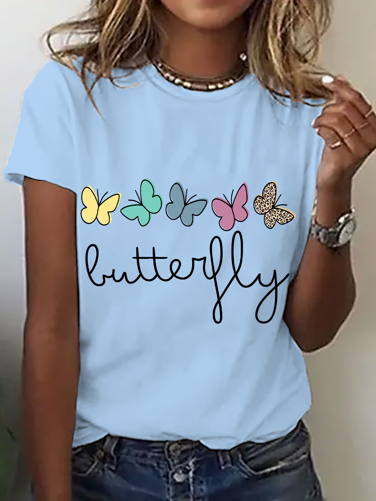 Buttery Fly Cotton T-Shirt