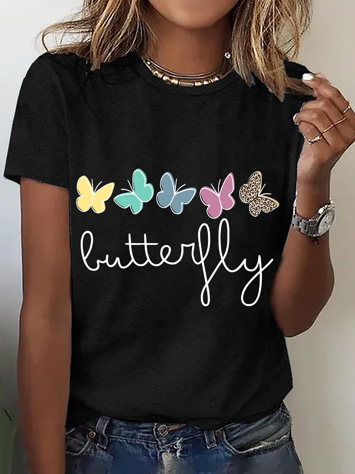 Buttery Fly Cotton T-Shirt