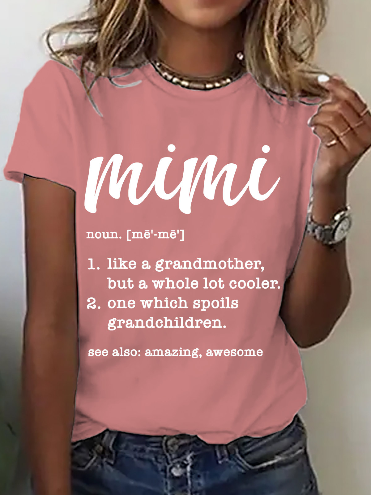 Mimi Definition Grandma Definition Cotton T-Shirt