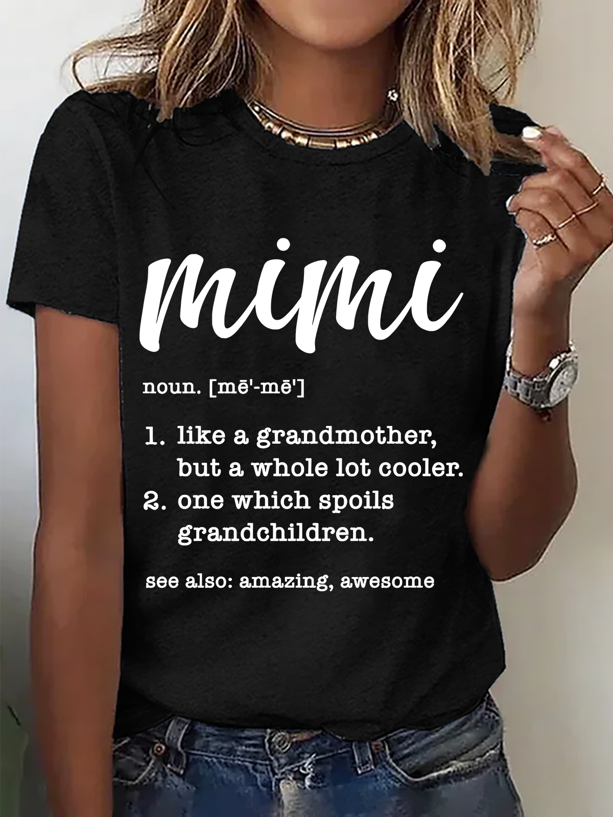 Mimi Definition Grandma Definition Cotton T-Shirt