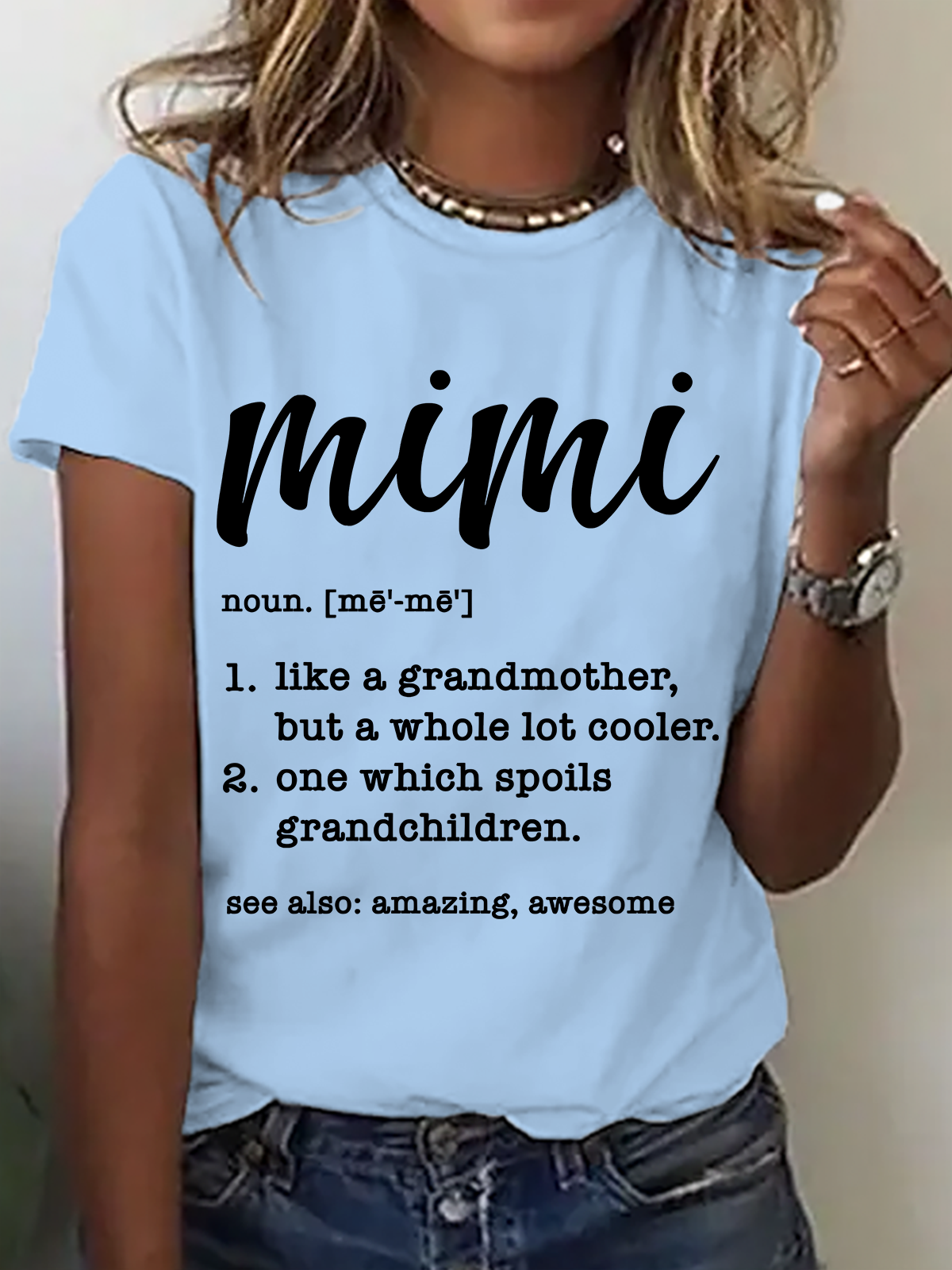 Mimi Definition Grandma Definition Cotton T-Shirt