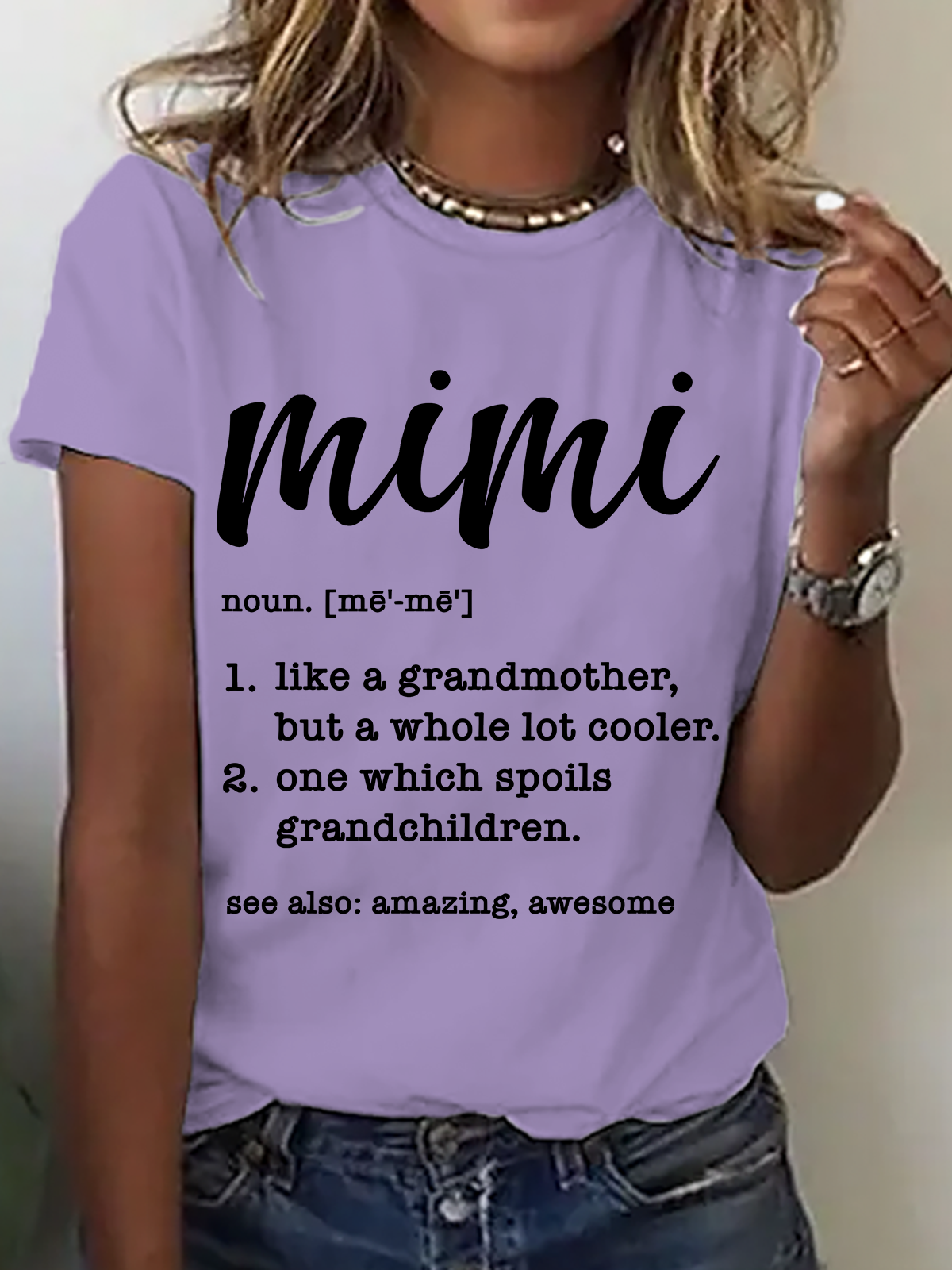 Mimi Definition Grandma Definition Cotton T-Shirt