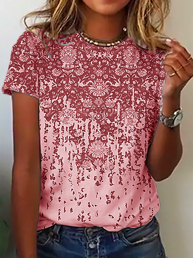 Casual Round Neck T-Shirt