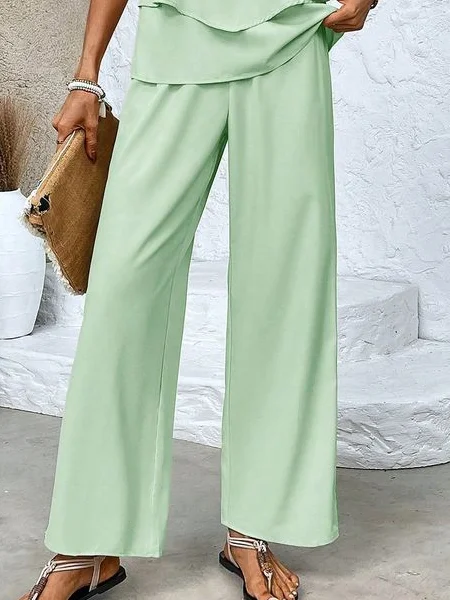 Women's Spring Casual Vest And Trousers Two-Piece Suit