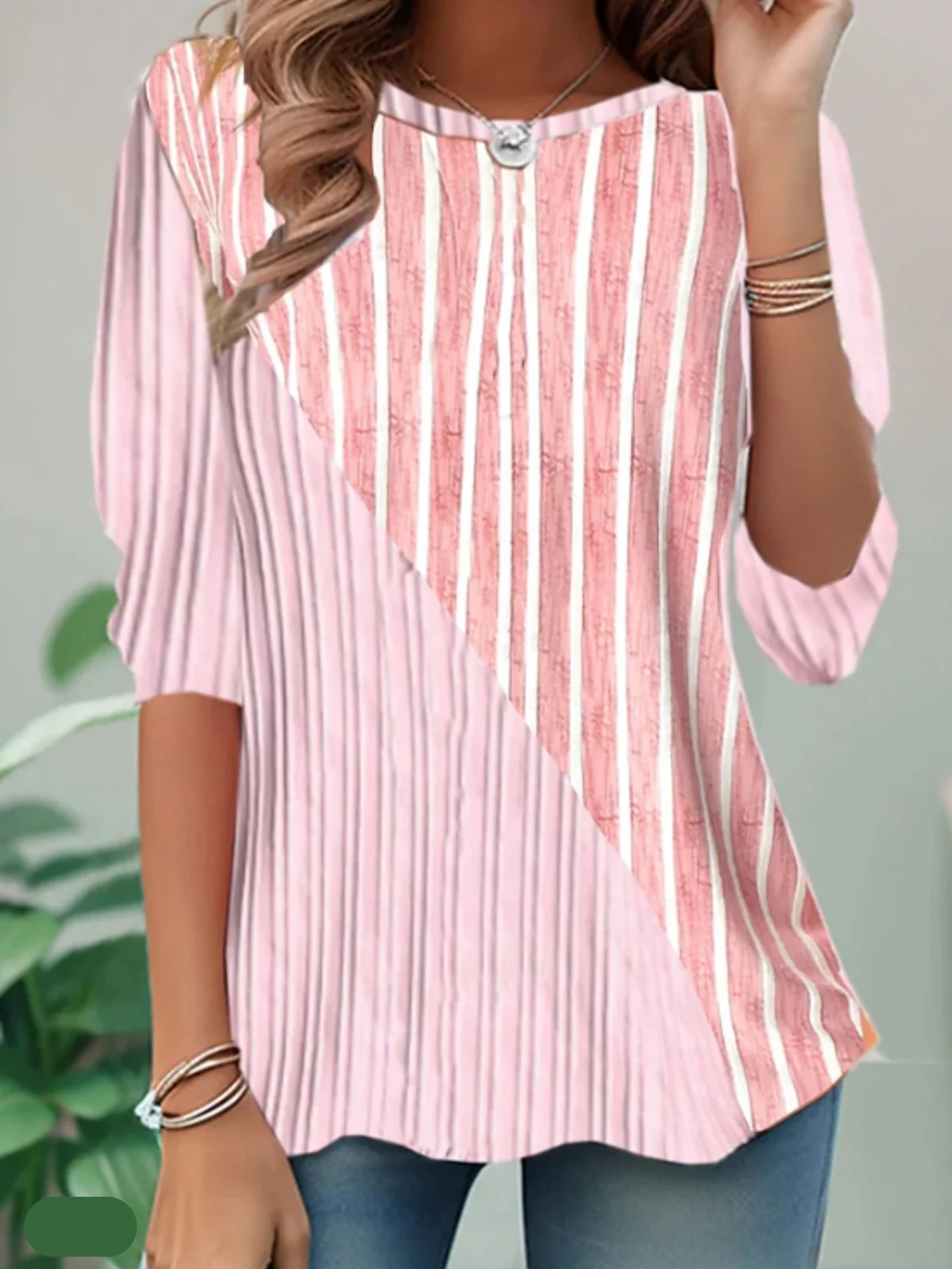 Casual Geometric Regular Fit T-Shirt