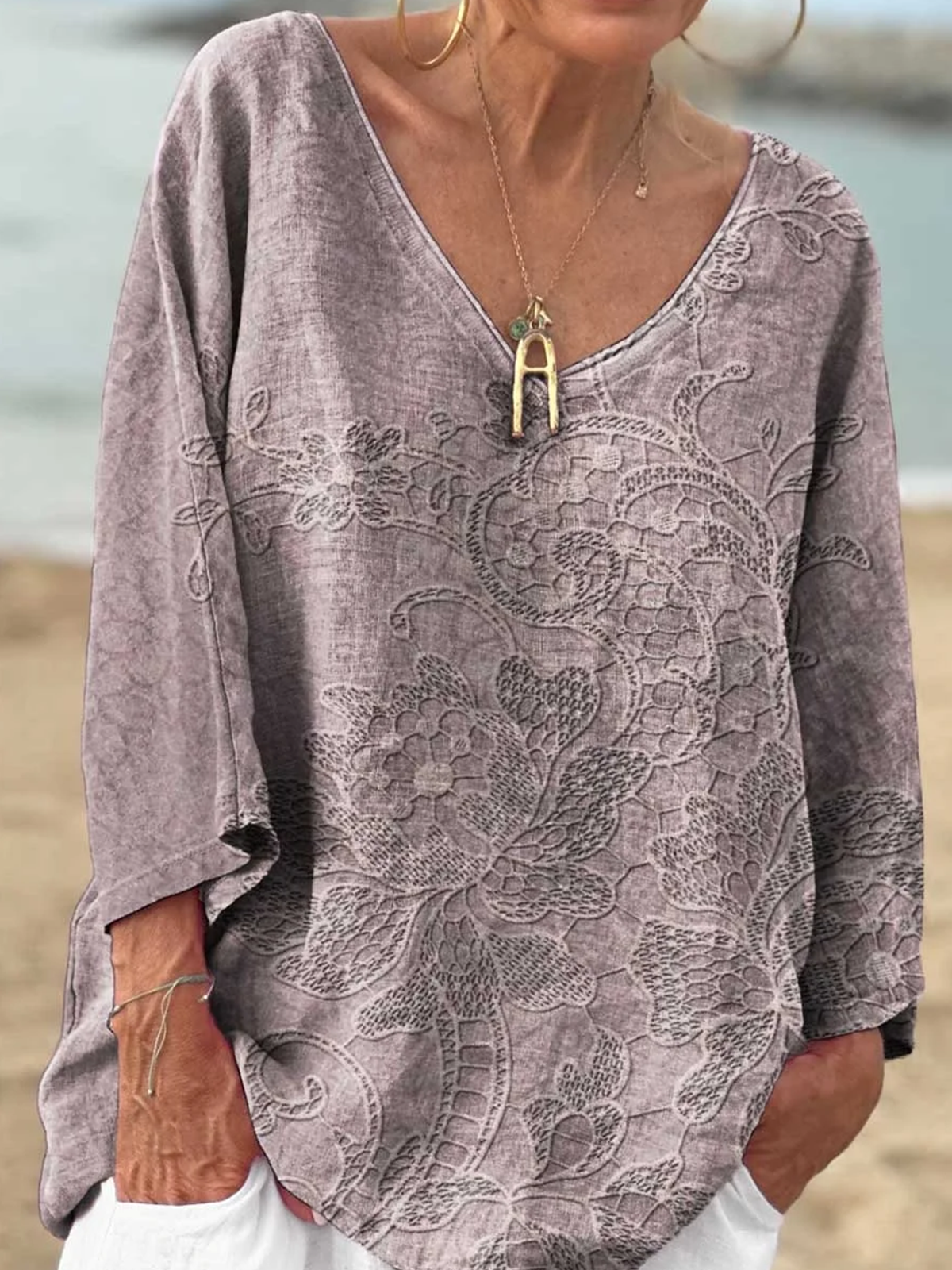 Regular Fit Casual Floral T-Shirt
