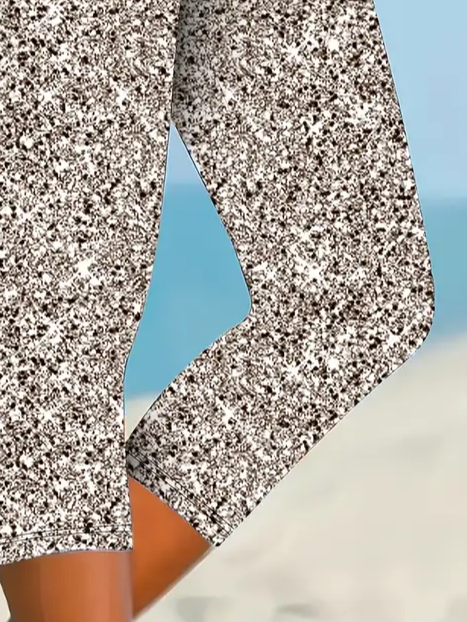 Women's Abstract Spring Print Casual Leggings