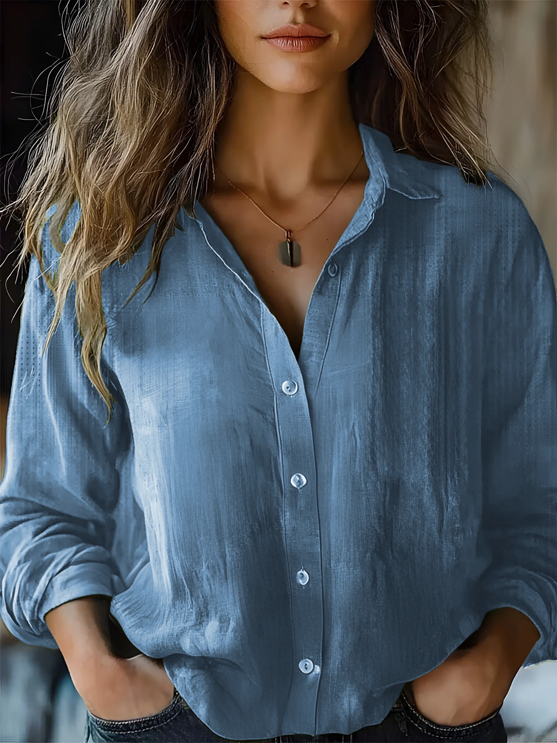 Women's Comfortable Casual Long Sleeve Shirt