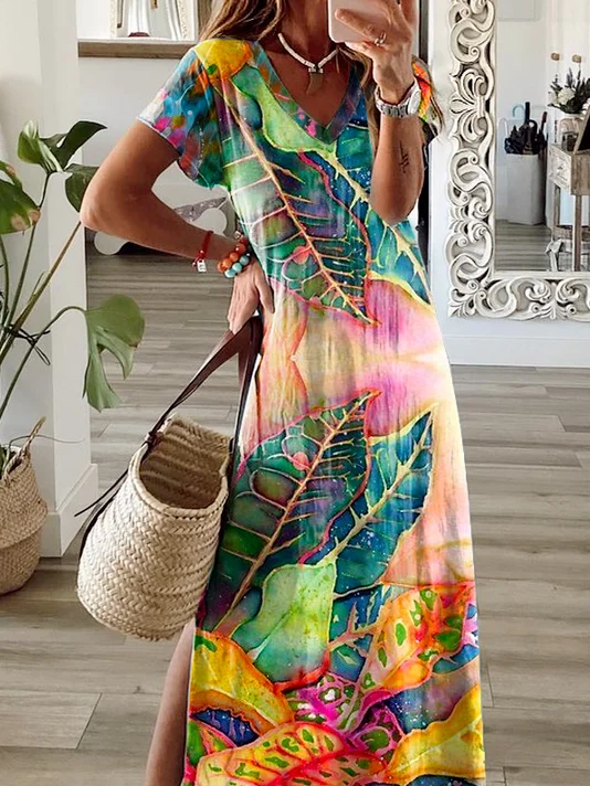 Casual Round Neck Dress With Coat Two-Piece Set