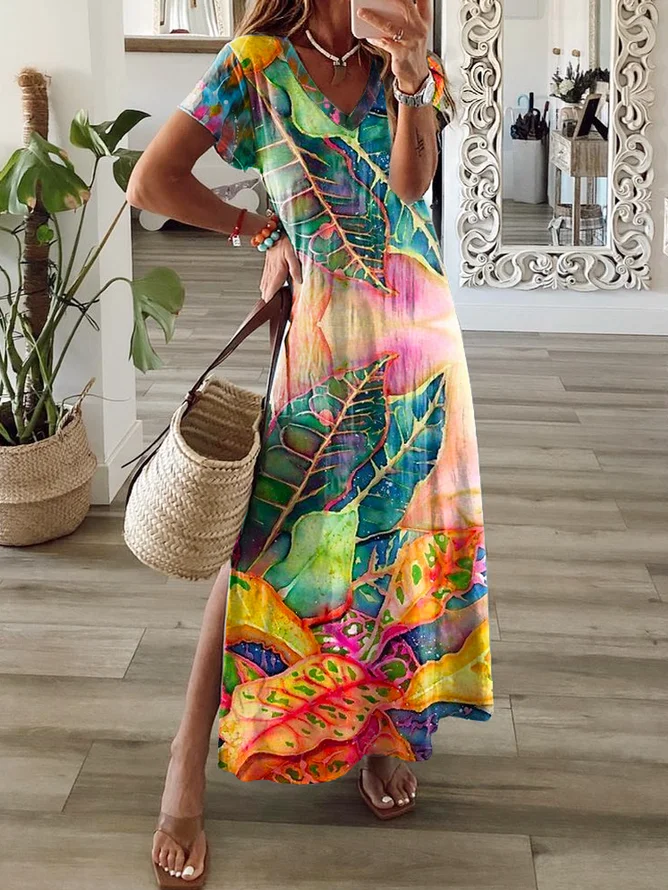 Casual Round Neck Dress With Coat Two-Piece Set