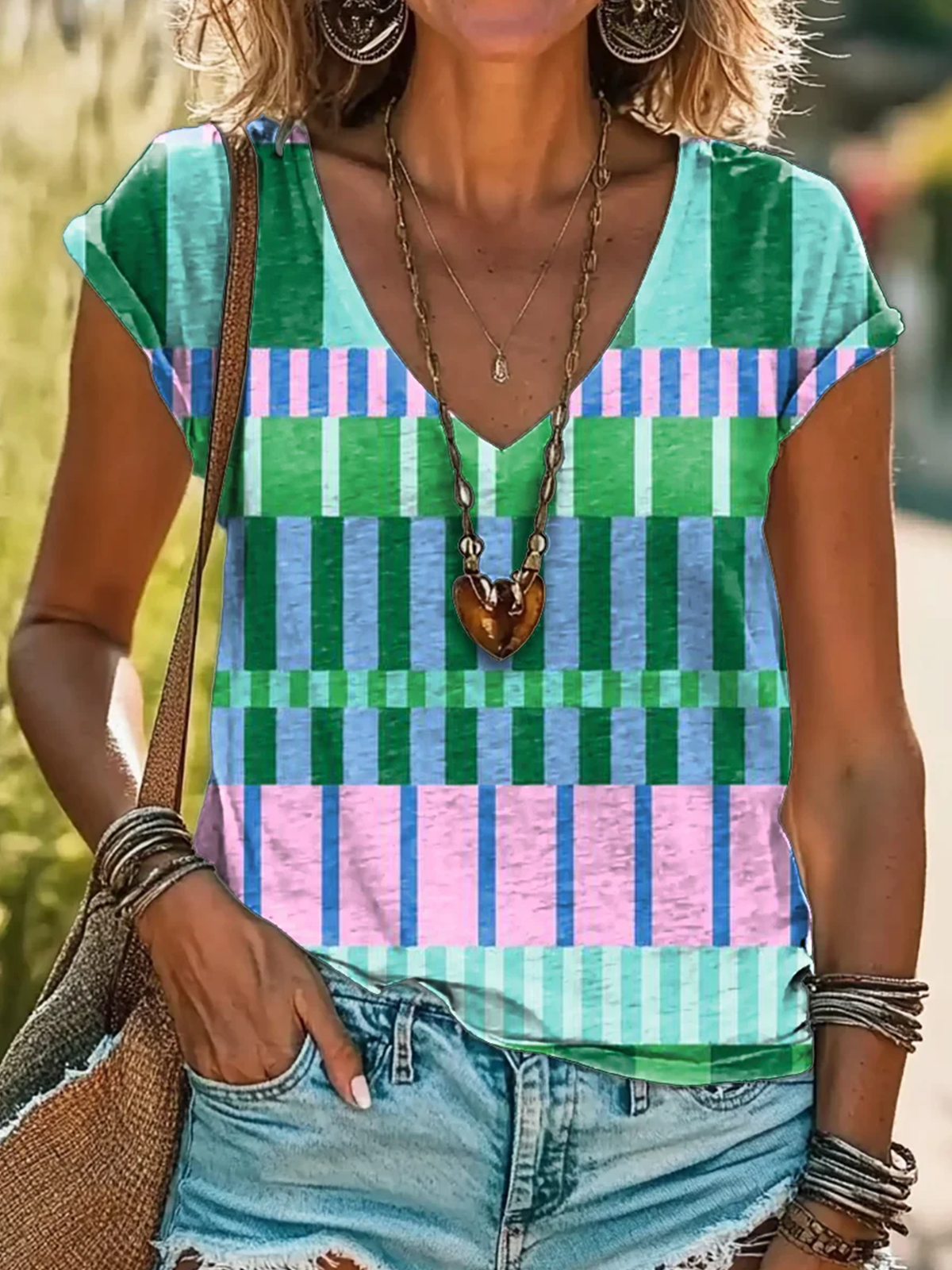 Casual Geometric T-Shirt