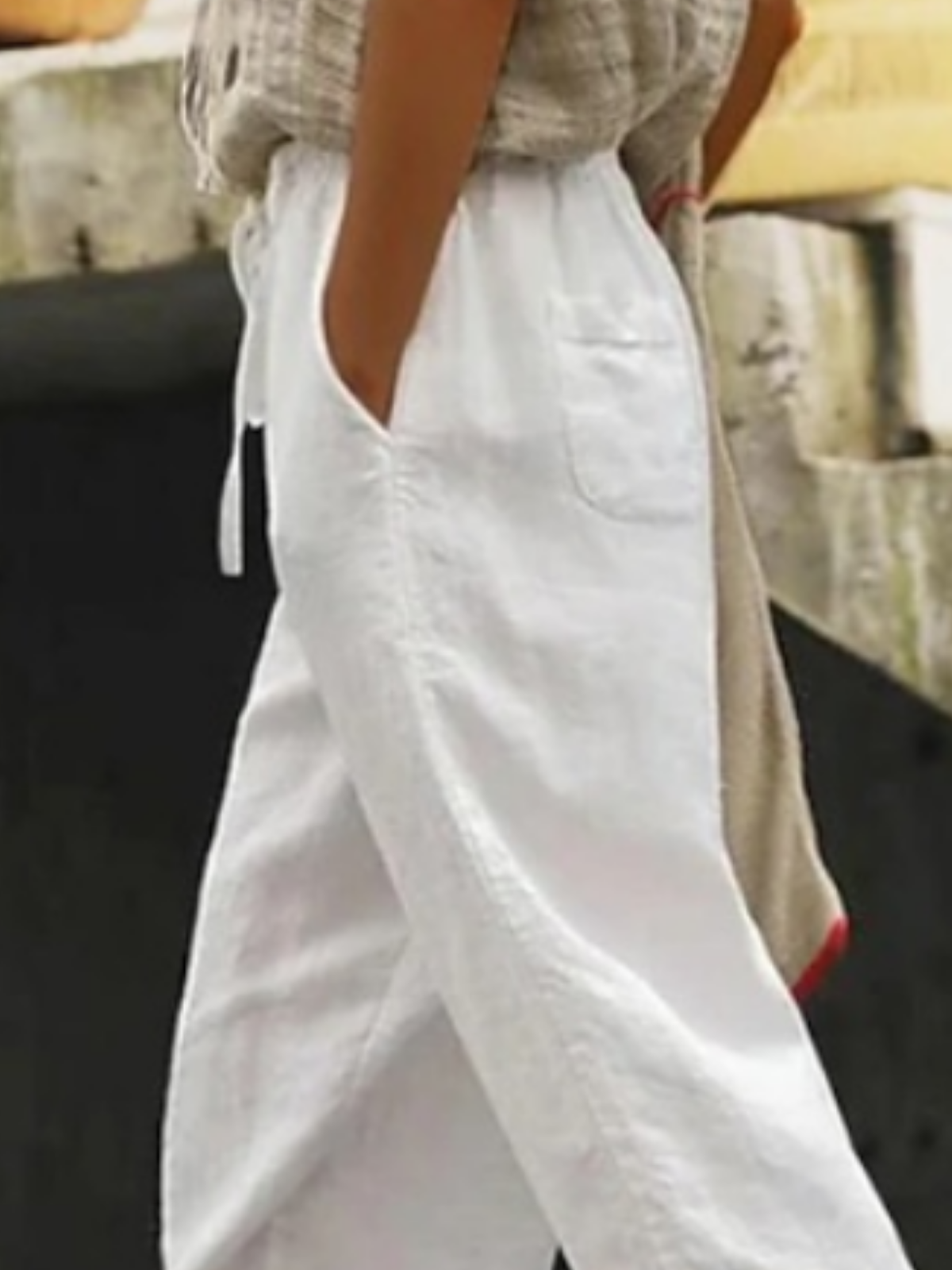 Casual Plain Pants
