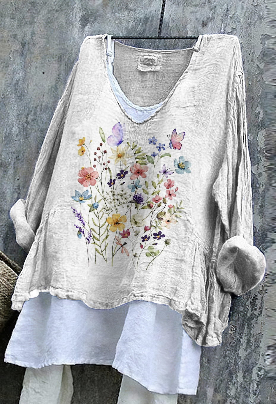 Casual Floral Cotton Regular Fit T-Shirt