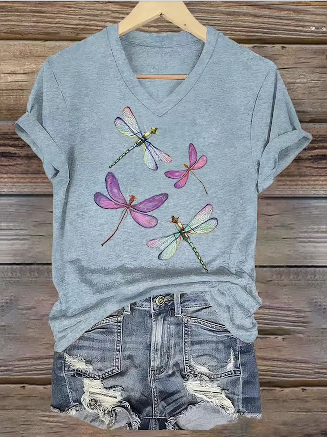 Casual V Neck T-Shirt