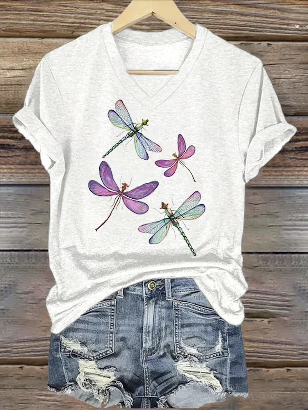 Casual V Neck T-Shirt