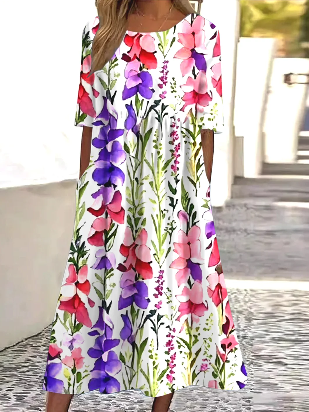 Regular Fit Casual Dress With No