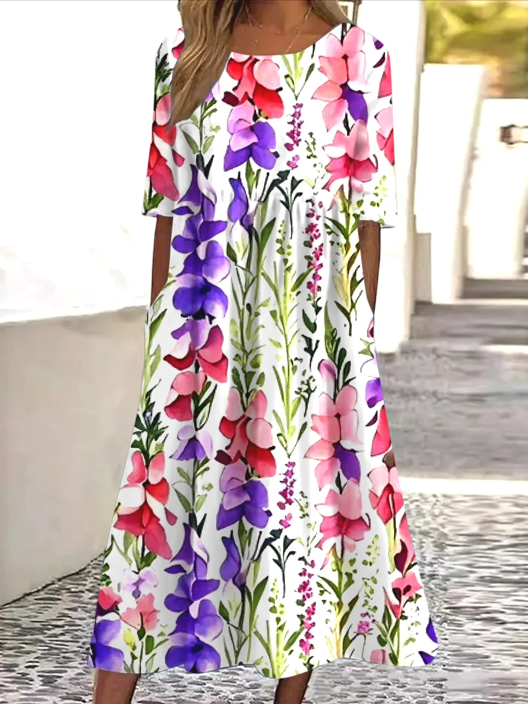 Regular Fit Casual Dress With No