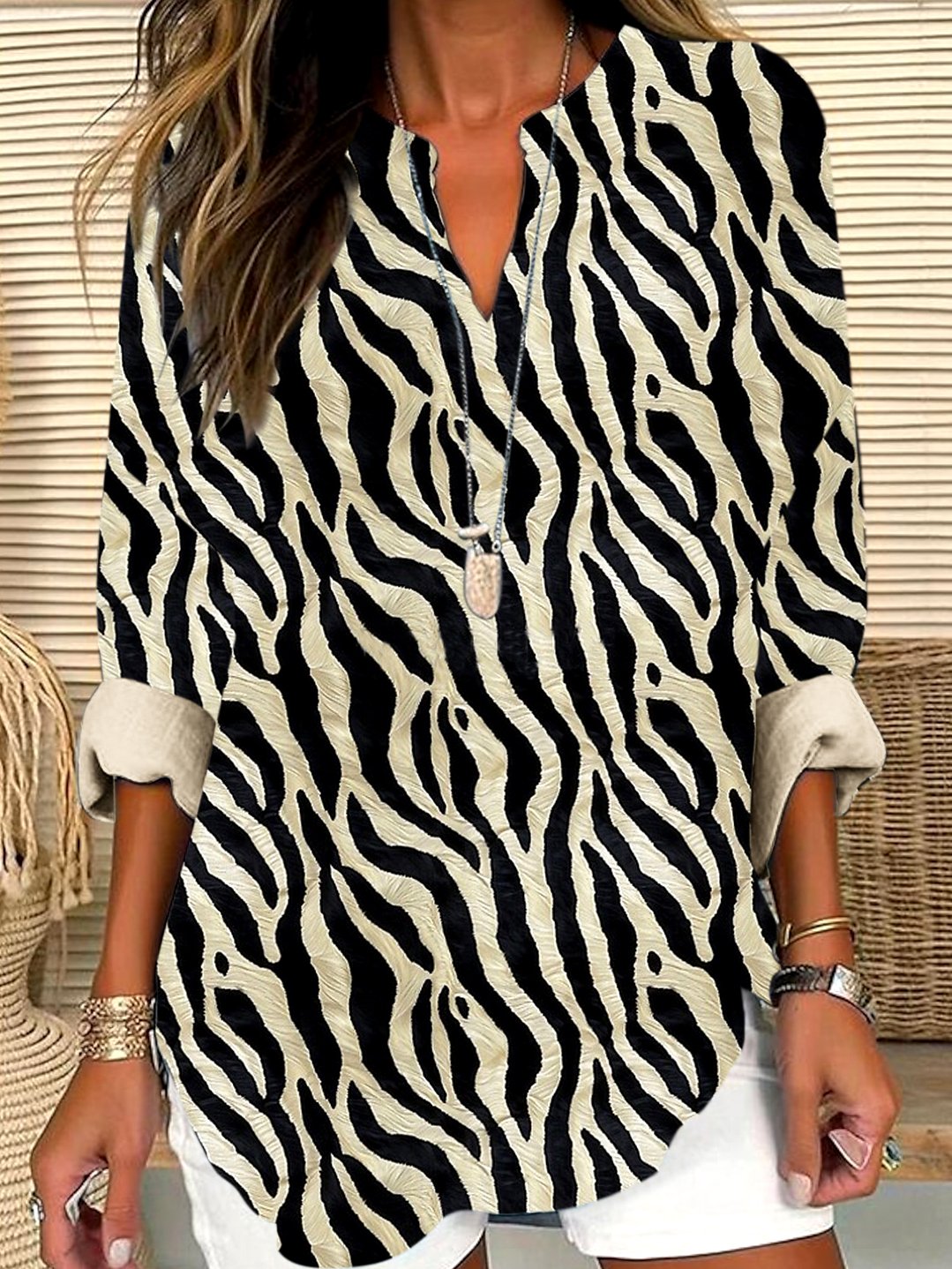 Casual Geometric Shirt