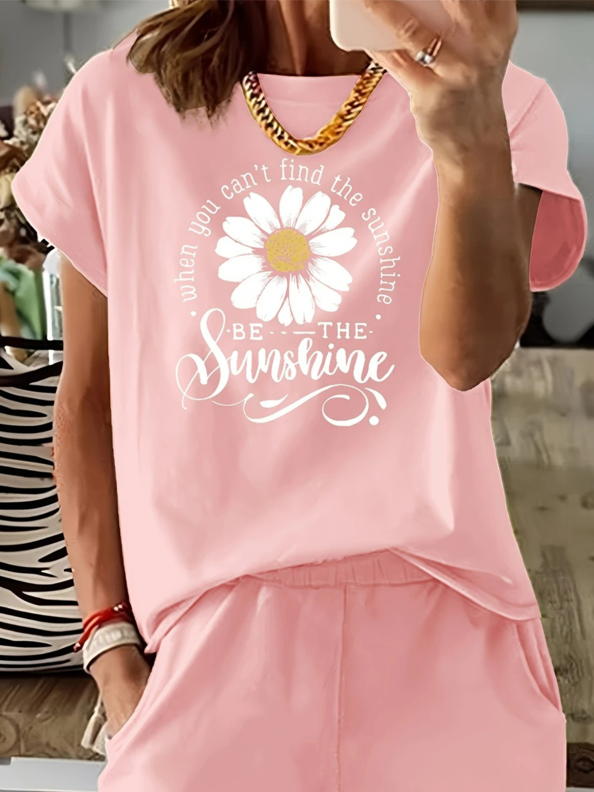 Daisy Regular Fit Cotton Vintage T-Shirt