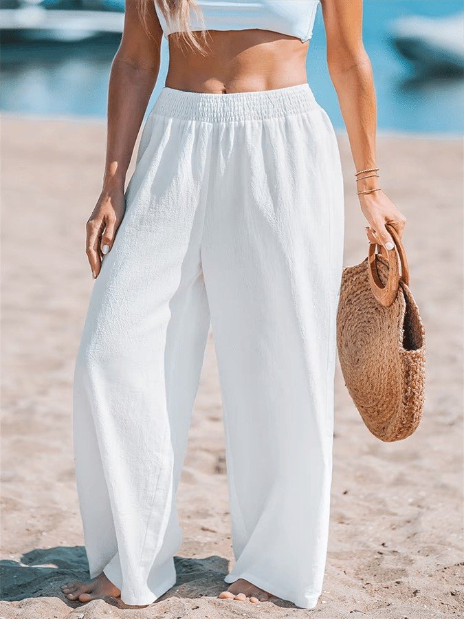 Simple Loose Plain Pants