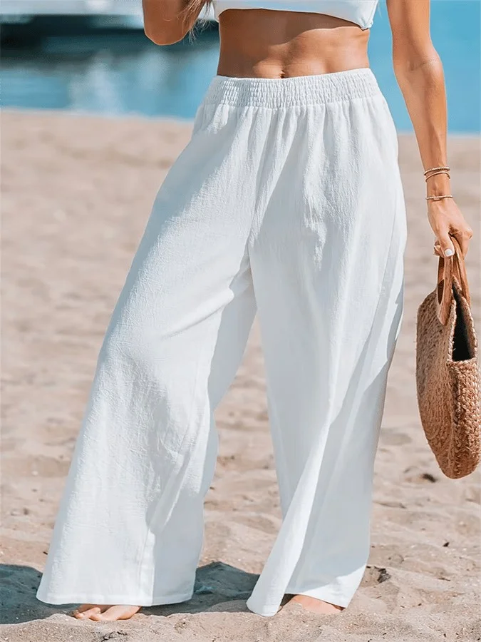 Simple Loose Plain Pants
