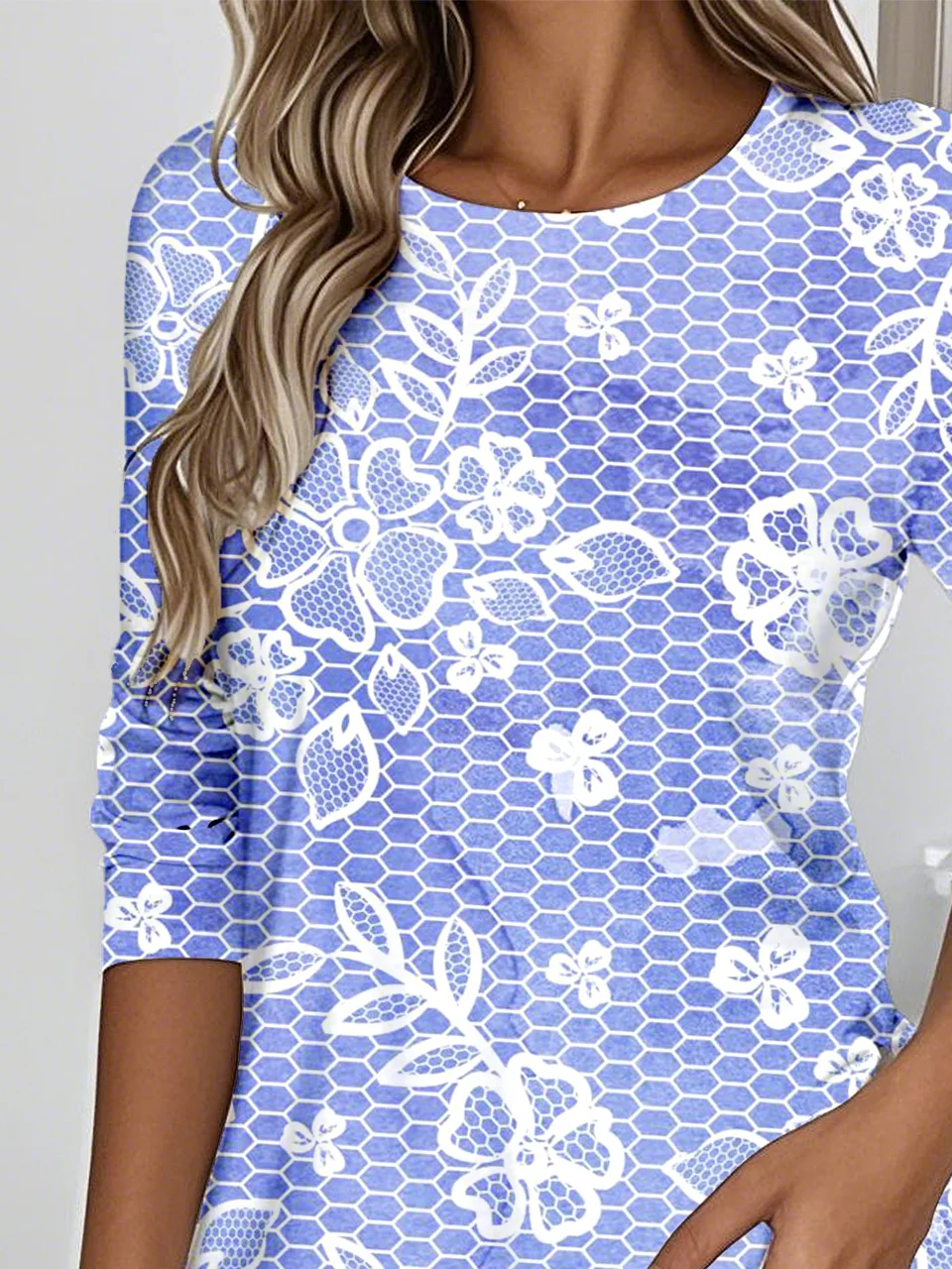 Casual 3D Printing Loose Jersey T-Shirt