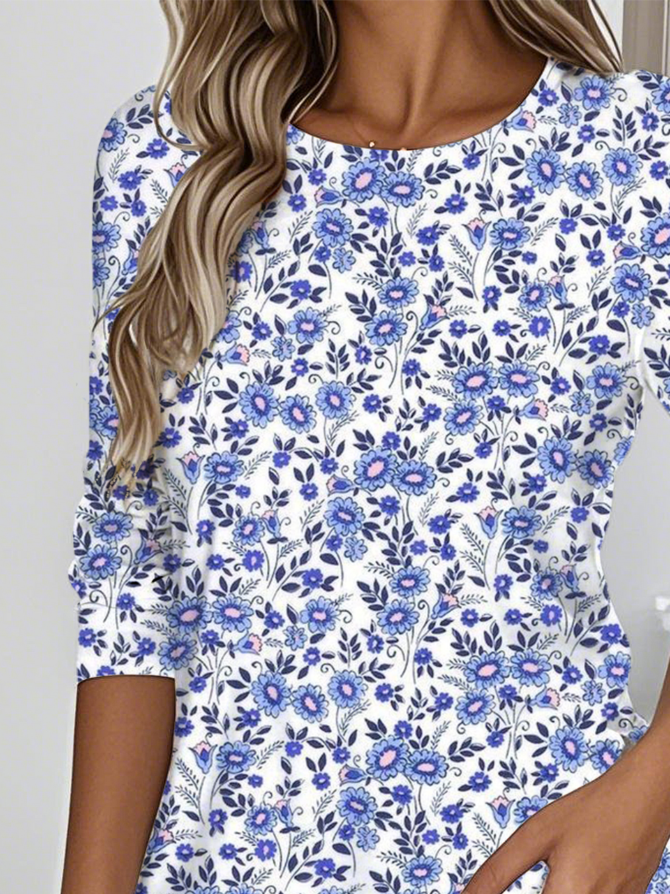 Jersey Casual Loose Floral T-Shirt