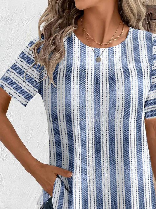 Print Casual Short Sleeve T-Shirt