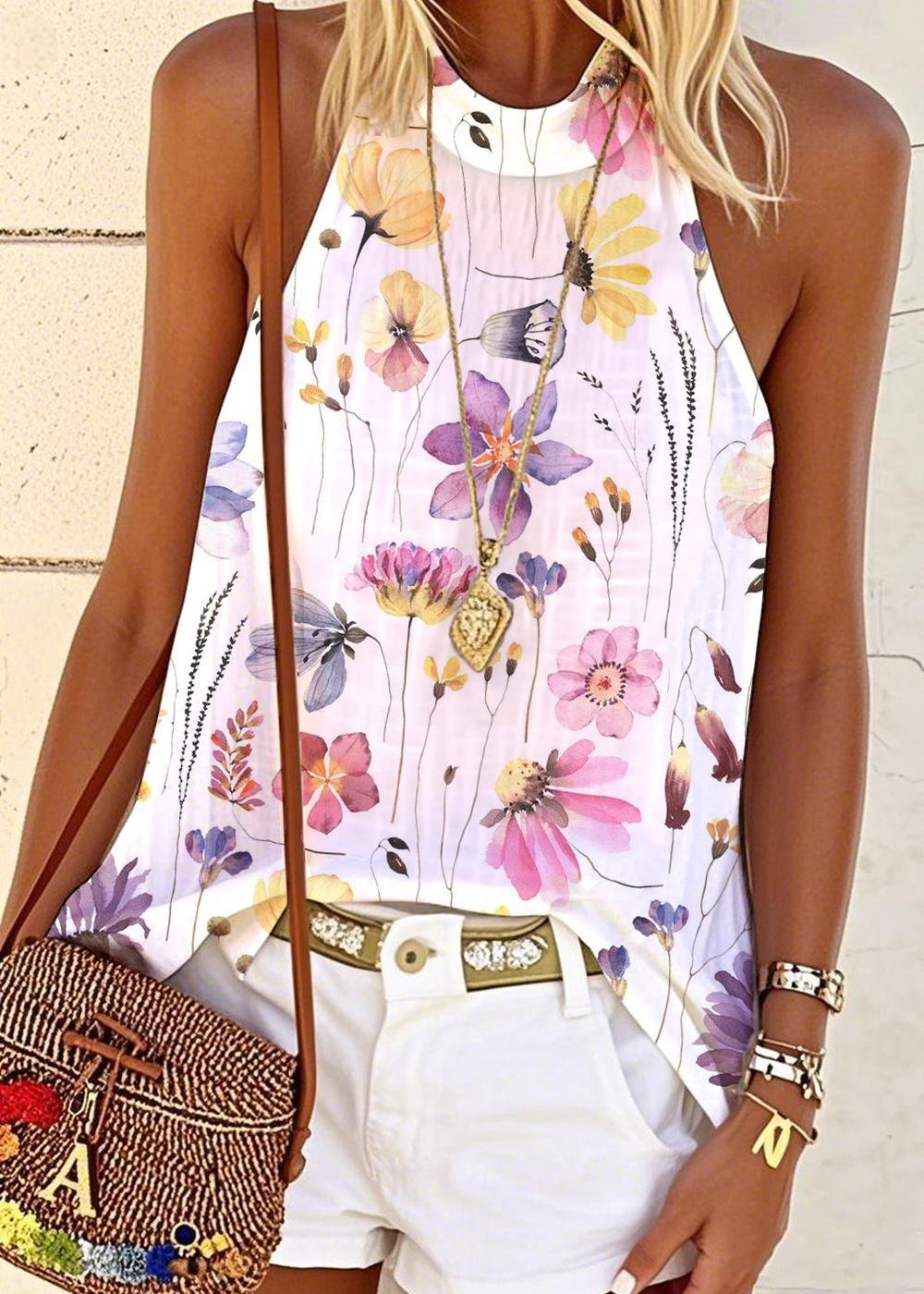Sexy Botanical Pattern T-Shirt