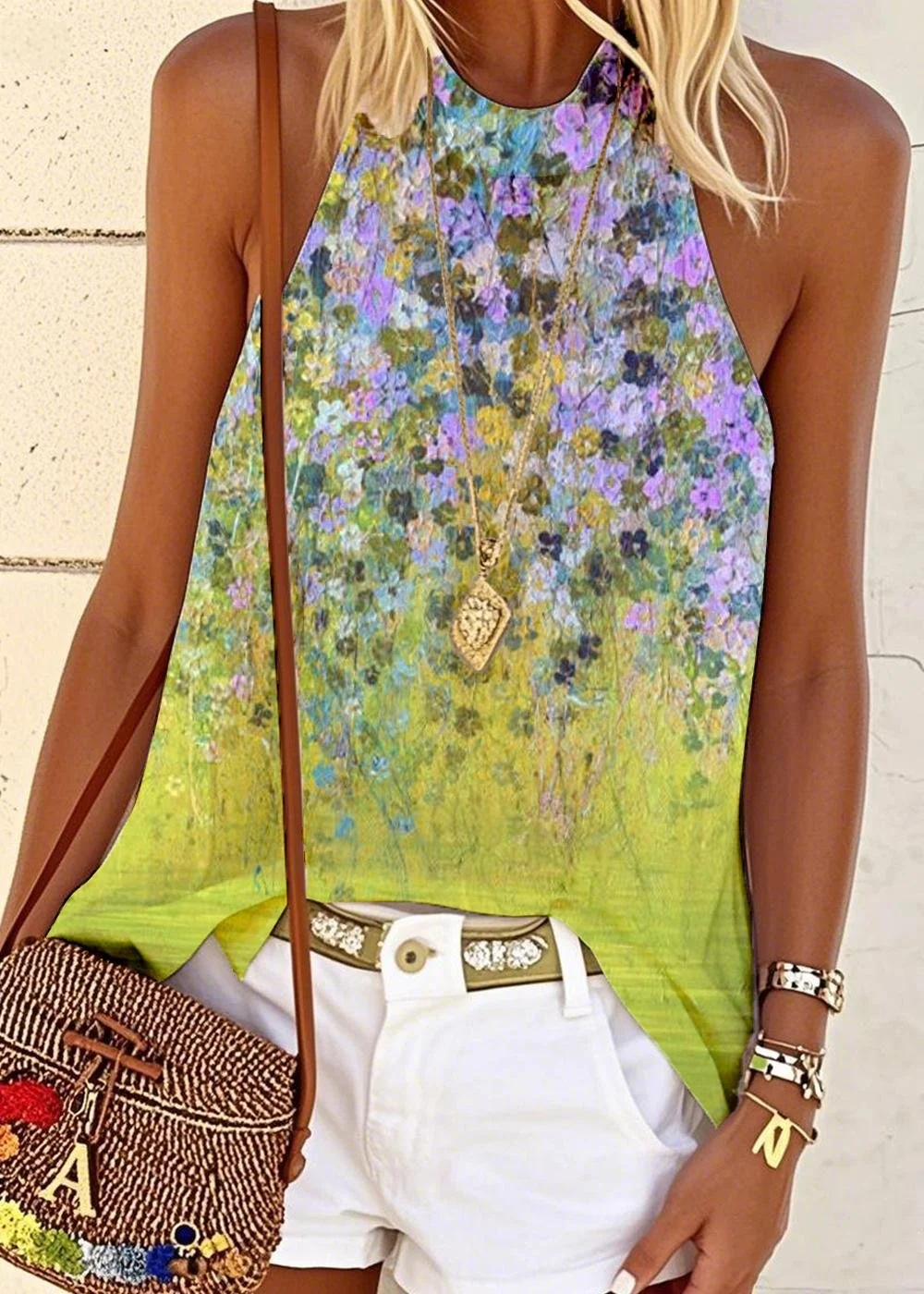 Regular Fit Vintage Halter T-Shirt