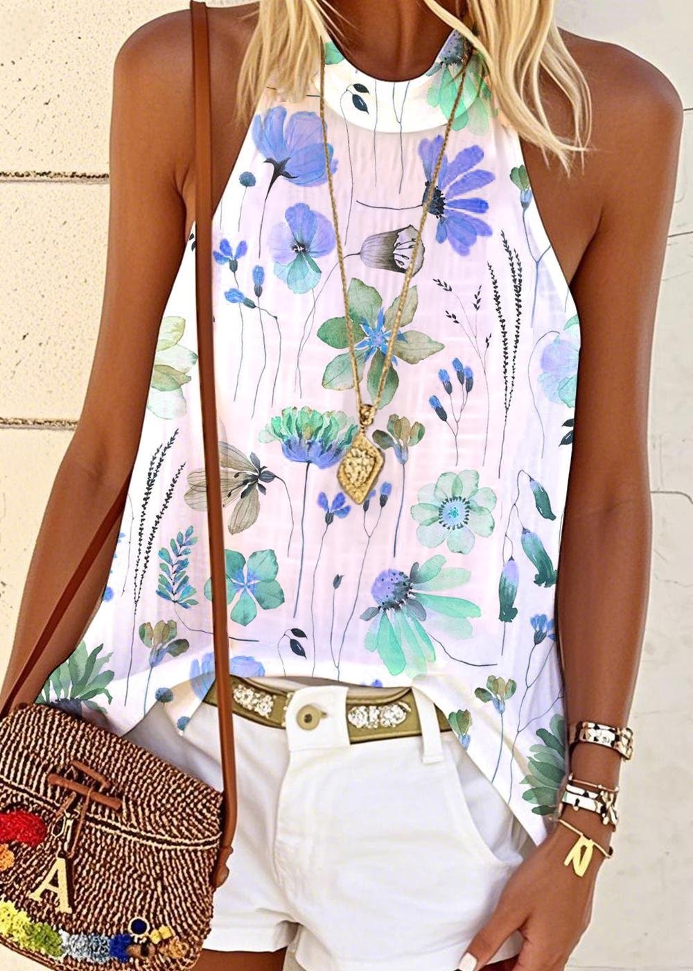 Sexy Botanical Pattern T-Shirt