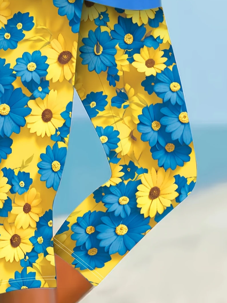 Women's Floral Print Casual Leggings