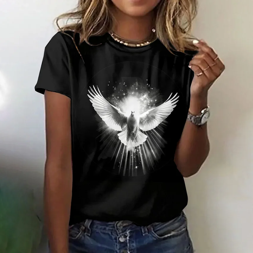 Crew Neck Animal Regular Fit Casual T-Shirt