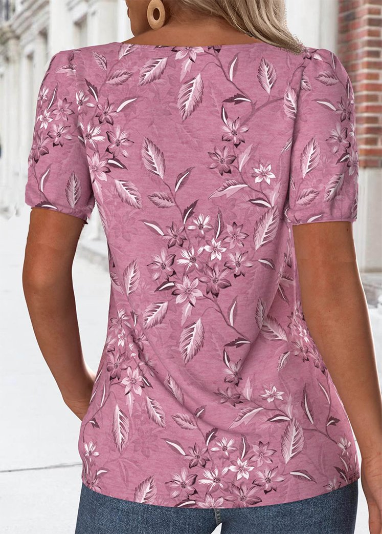 Floral Casual Loose T-Shirt