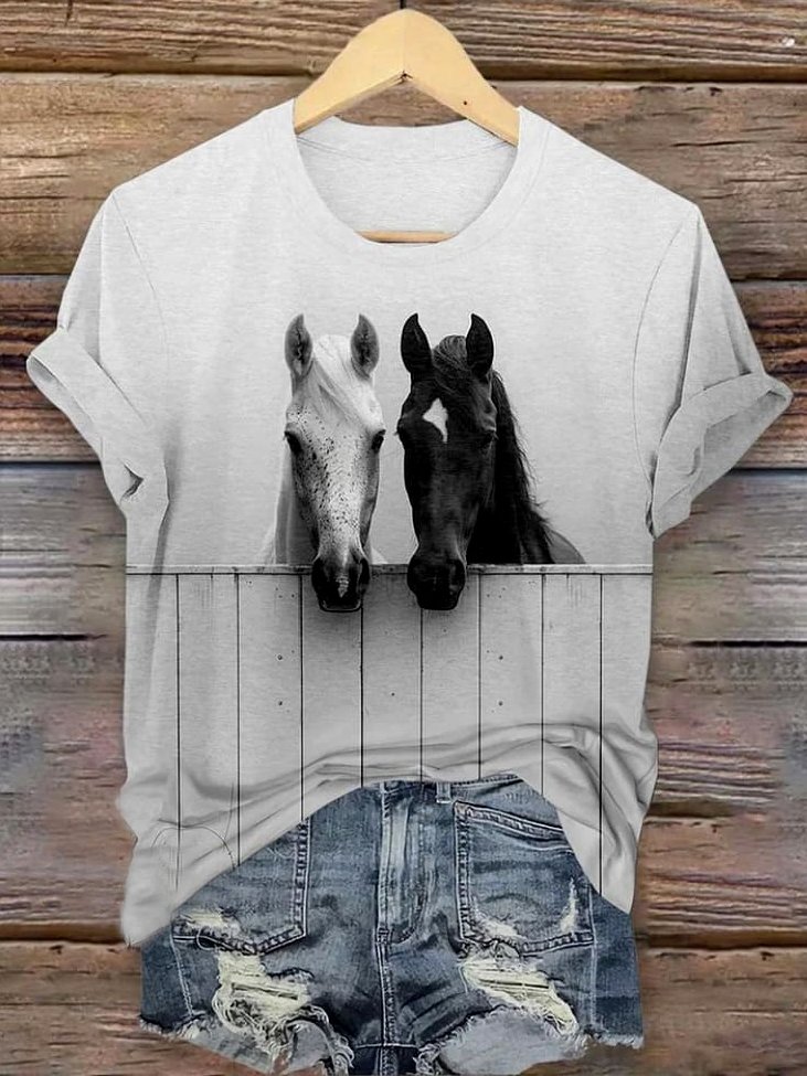 Casual Animal Regular Fit T-Shirt