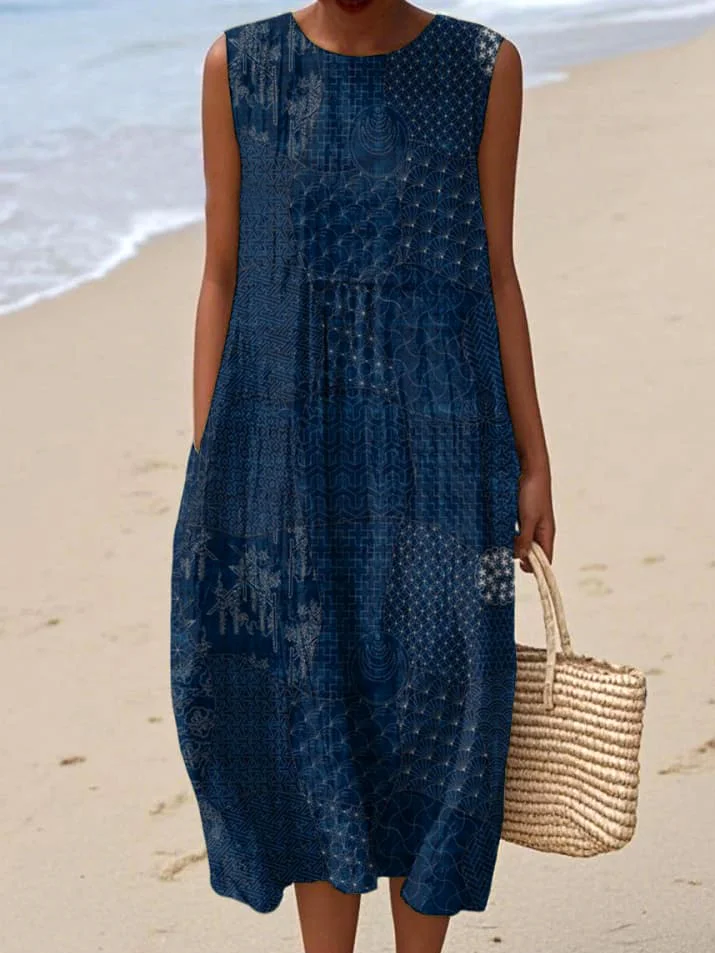 Crew Neck Casual Regular Fit Dress With No