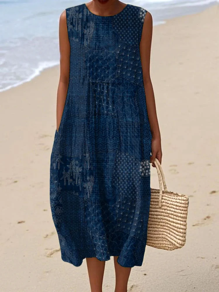 Crew Neck Casual Regular Fit Dress With No