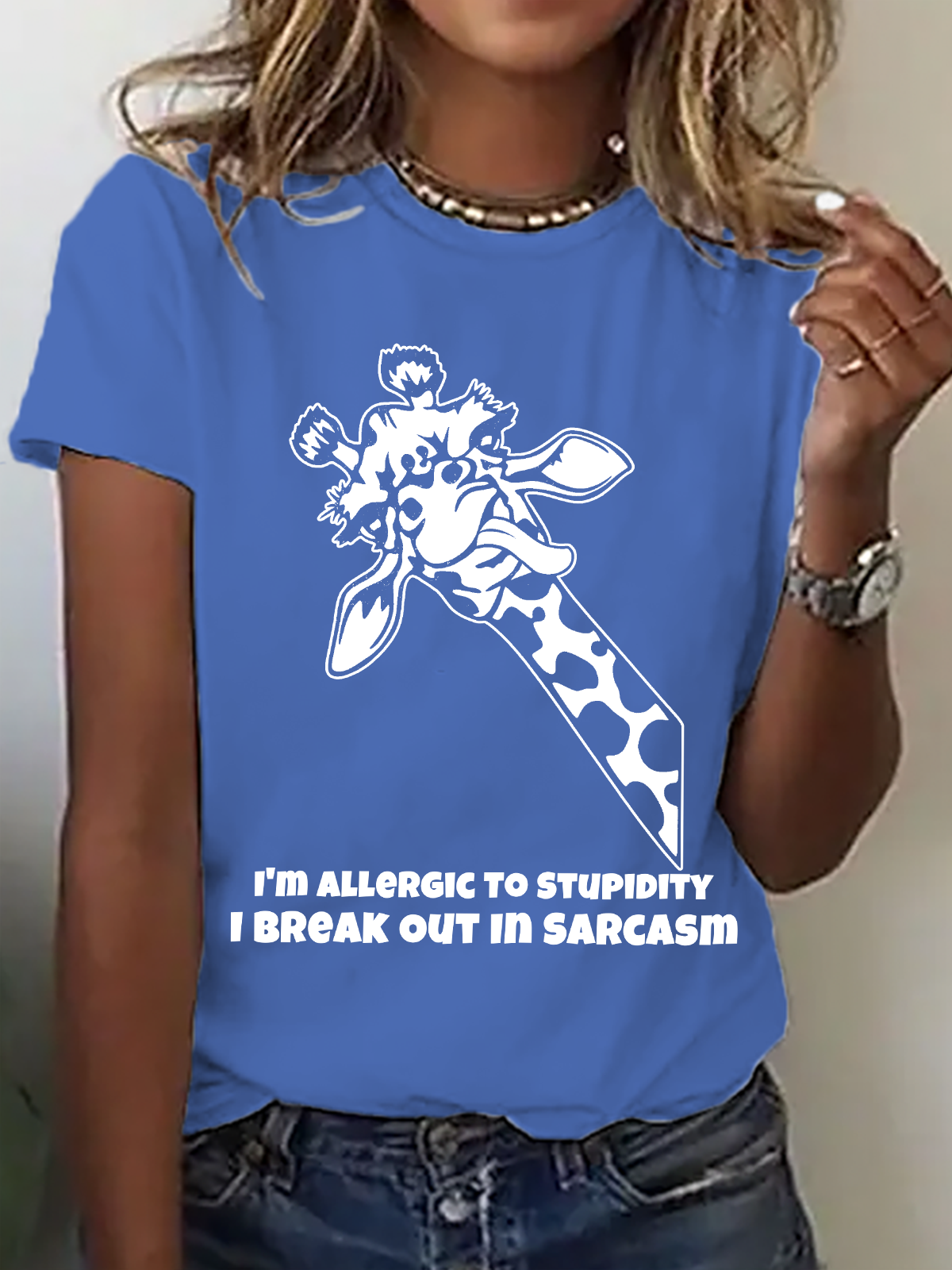 I'm Allergic To Stupidity I Break Out In Sarcasm Cotton T-Shirt
