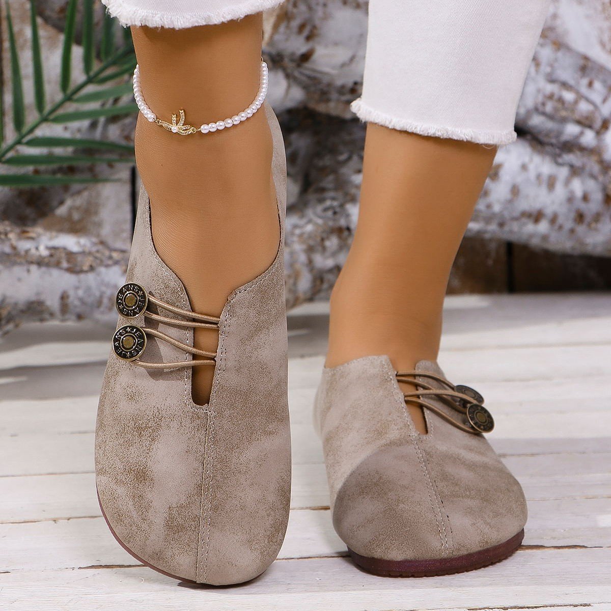 New Soft Leather Flat Casual Shoes For Women In Summer, Simple And Fashionable Large Size Women's Shoes