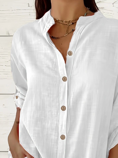 Women's Classic Button Casual Shirt