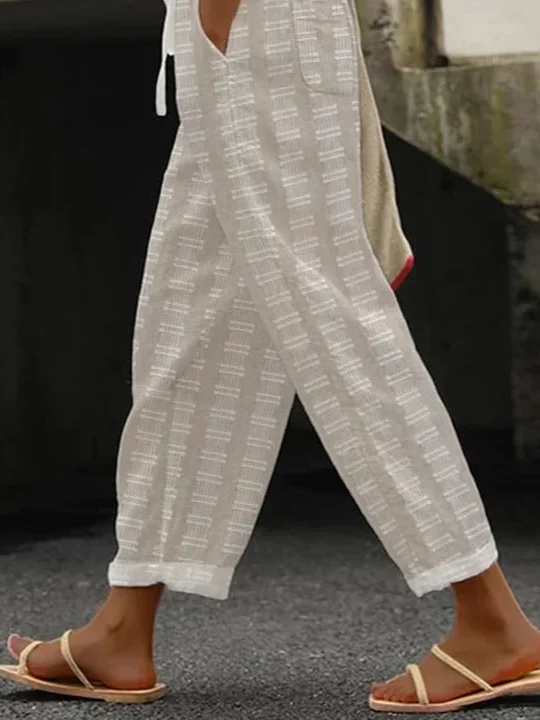 Women's Geometric Print Casual Pants