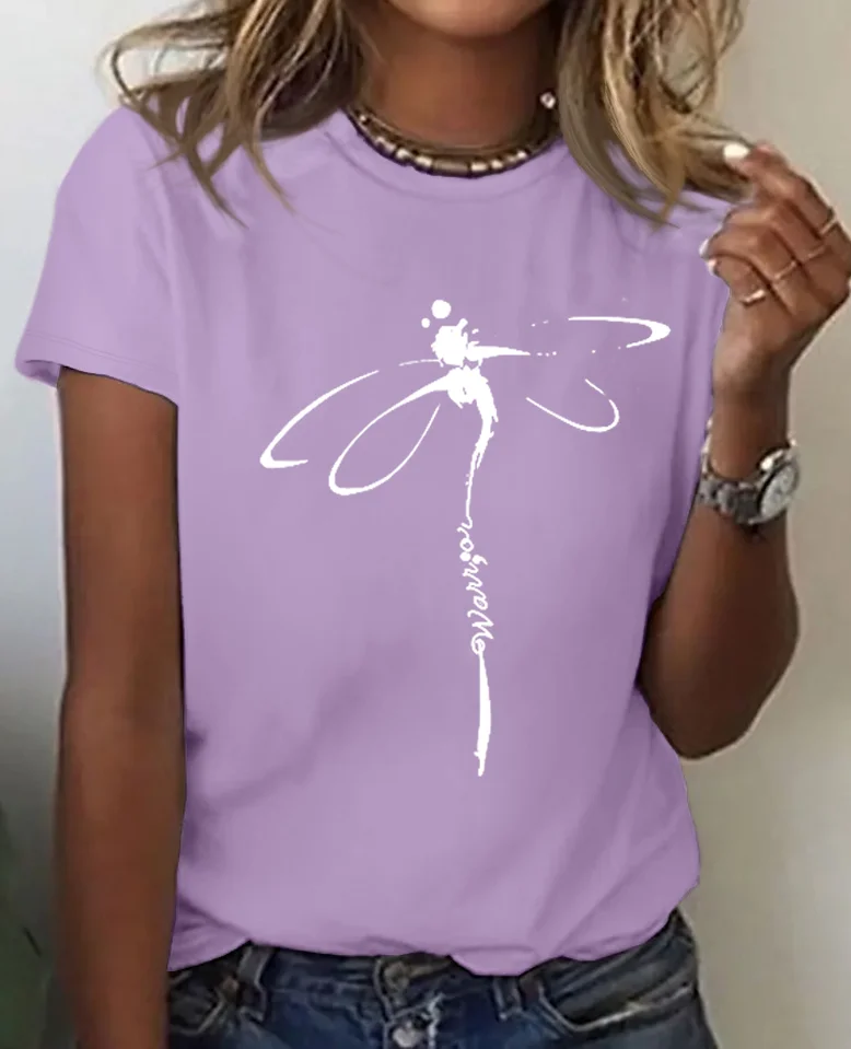 Dragonfly Print T-Shirt