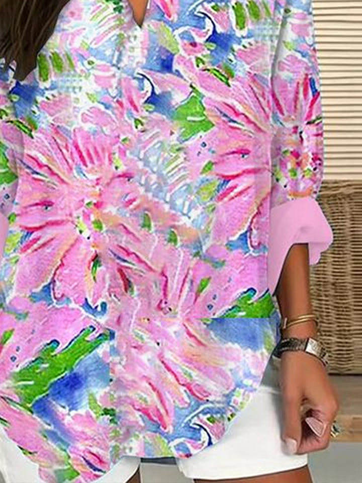 Women's Floral Print Casual Shirt