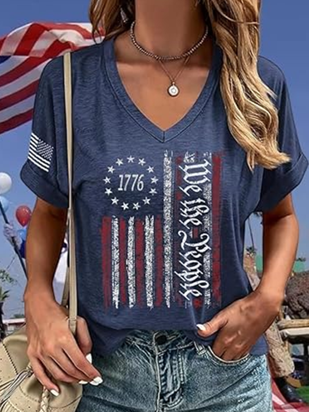 Casual V Neck T-Shirt
