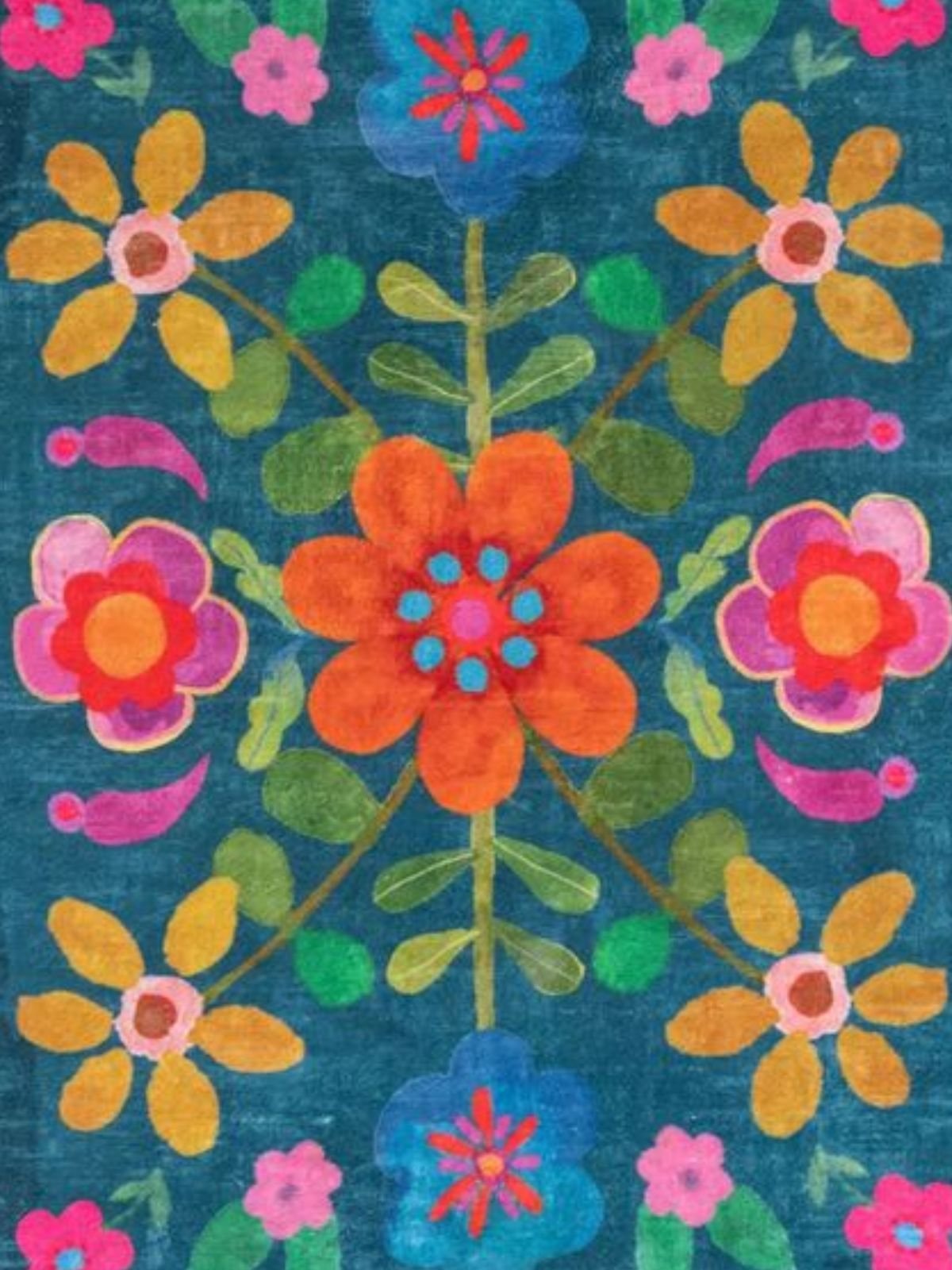 Floral Cotton Simple Dress With No