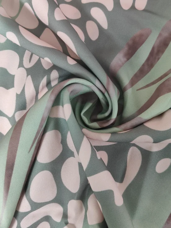 Women's Short Sleeve Summer Green Zebra Split Joint V Neck Daily Going Out Casual Maxi A-Line Hip Skirt Dress